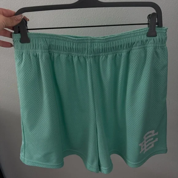Eric Emanuel Tiffany blue white Mesh Athletic Shorts